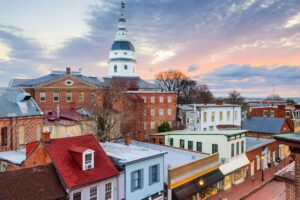 sunrise over Annapolis 