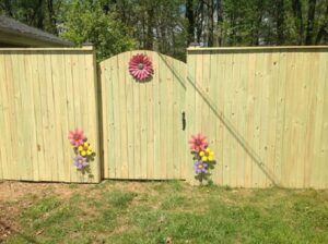 A beautiful cedar fence