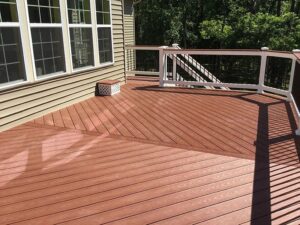 red low maintenance deck