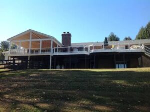 deck with screened porch