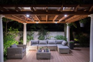 freedom fence deck lighting