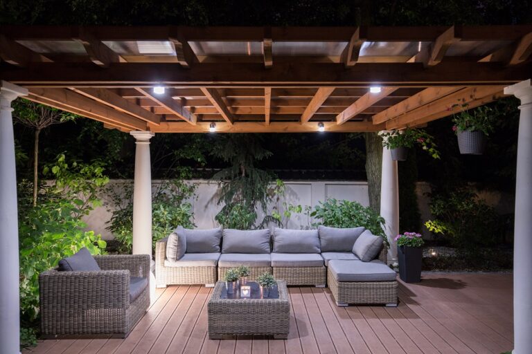 freedom fence deck lighting